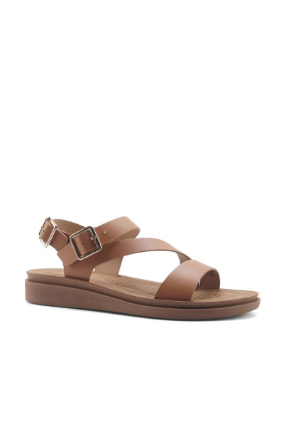 Women's Comfort Sandal-Brown - POLARIS