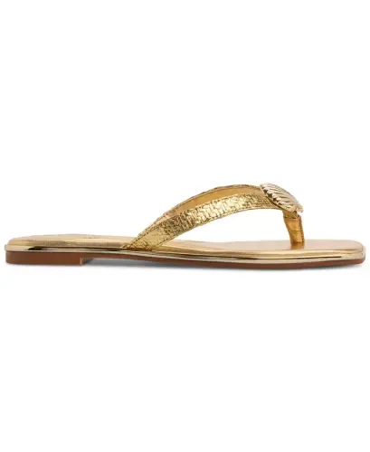 Women's Conchiglia Seashell Flat Thong Sandals-Metallic Gold - ALDO (1)