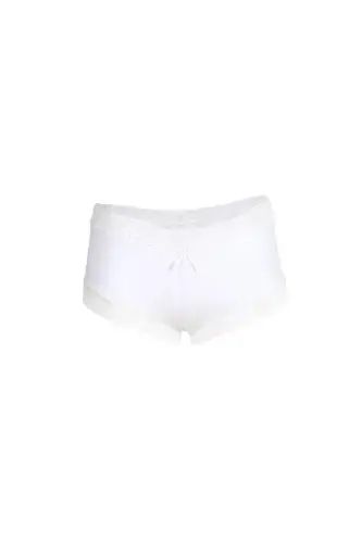 Women's Cotton 2-Pack Boxer Shorts White 40265 - BÜYÜKBEDENIZ (1)