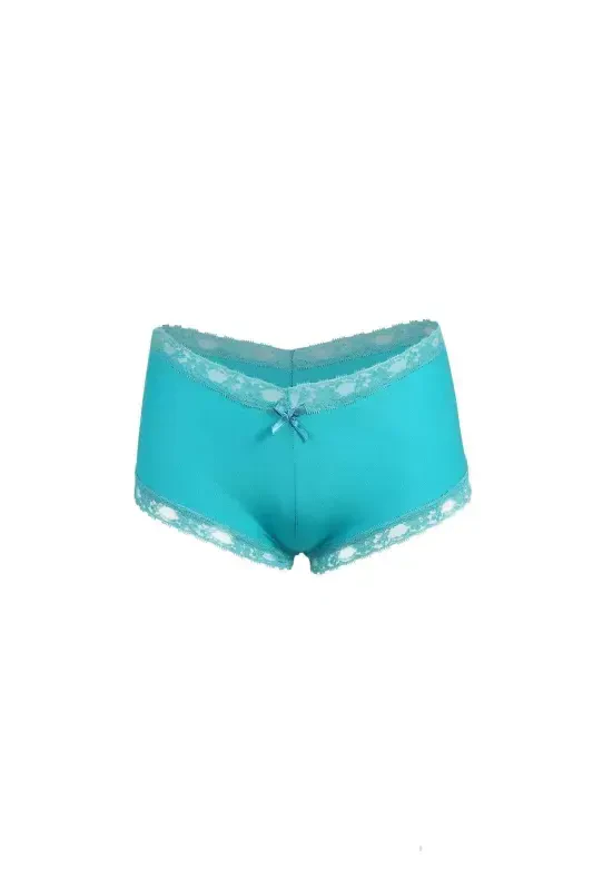 Women's Cotton 2-Pack Boxer Turquoise 40265 - 2