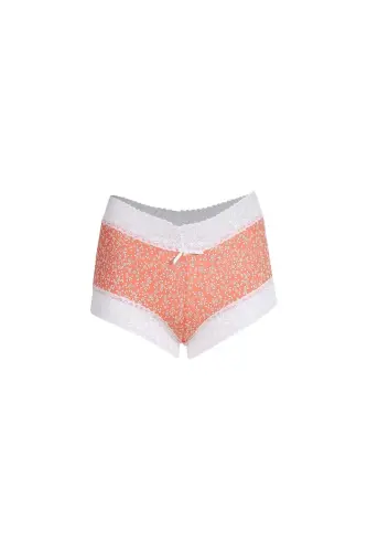 Women's Cotton 2-Piece Boxer Salmon 40266 - BÜYÜKBEDENIZ (1)