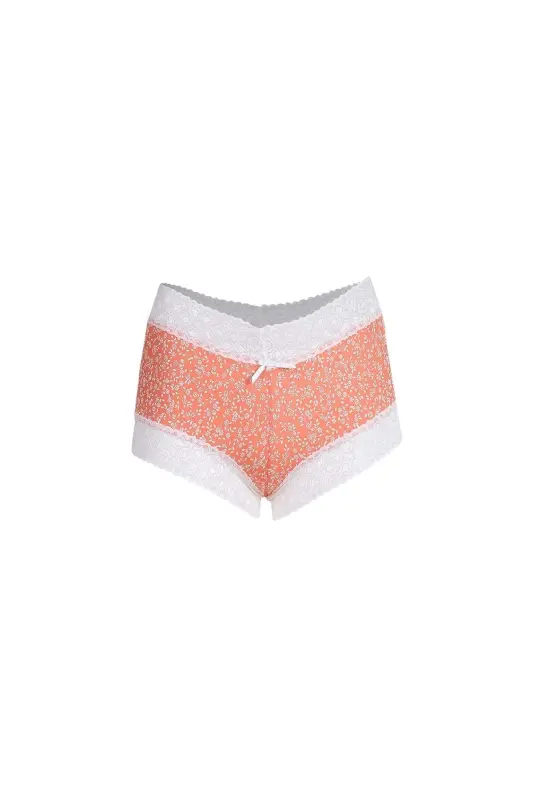 Women's Cotton 2-Piece Boxer Salmon 40266 - 2