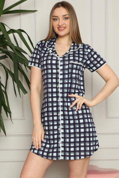 Women's Cotton Button-Down Nightgown 1007 - 1