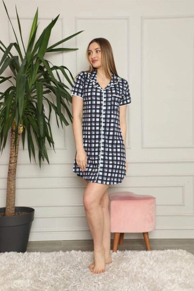 Women's Cotton Button-Down Nightgown 1007 - 5