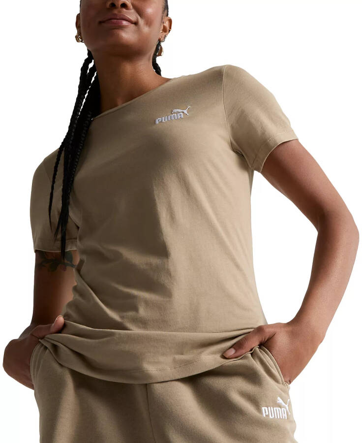 Women's Cotton Crewneck Embroidered-Logo T-Shirt Oak Branch - 1