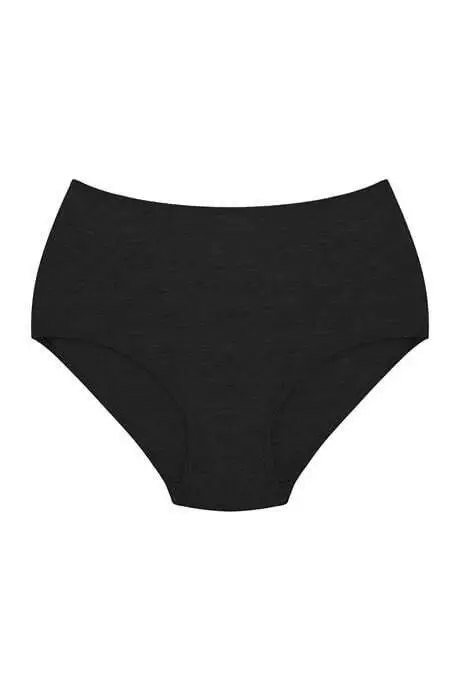 Women's Cotton Lycra High Waist Colorful Panties 6 Pack - 1