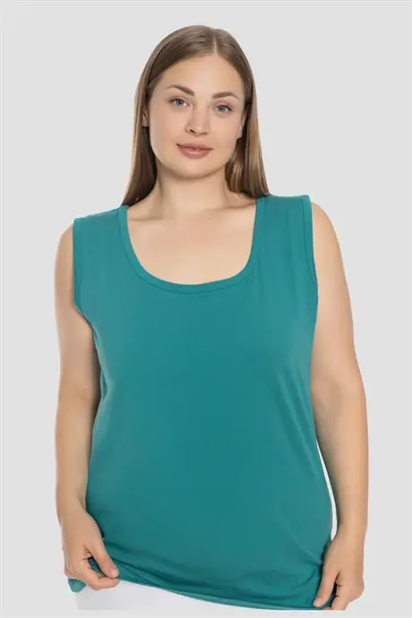 Women's Cotton Plus Size Thick Strap Tank Top Colorful 5-Pack - 4