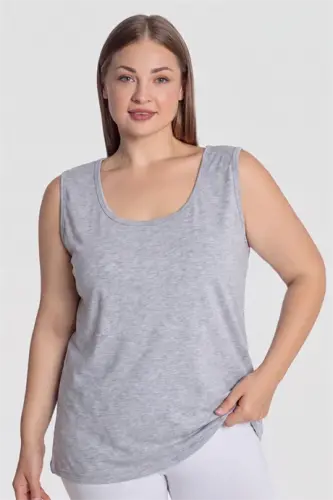 Women's Cotton Plus Size Thick Strap Tank Top Colorful 5-Pack - 5