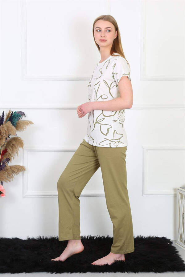 Women's Cotton Short Sleeve Pajama Set 4141 - 5