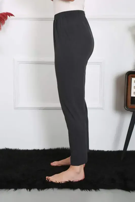 Women's Cotton Single Bottom Pajama Set in Grey 27514 - 4