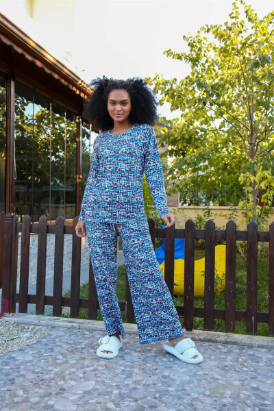 Women's Cotton Wide Leg Pajama Set 4125 - 1