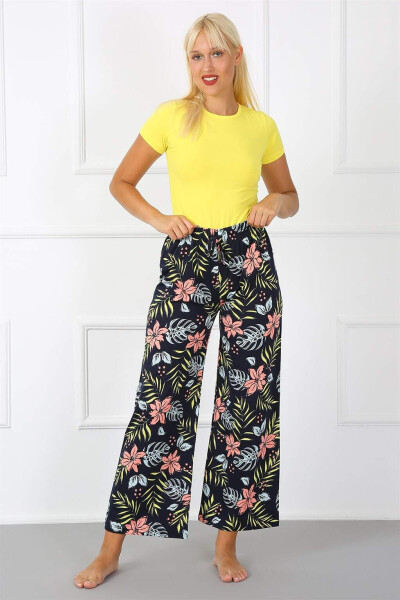 Women's Cotton Wide Leg Trousers 210012 - 8