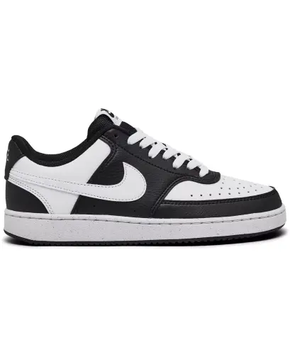 Women's Court Vision Low Next Nature Casual Sneakers from Finish Line-Black/White - 2