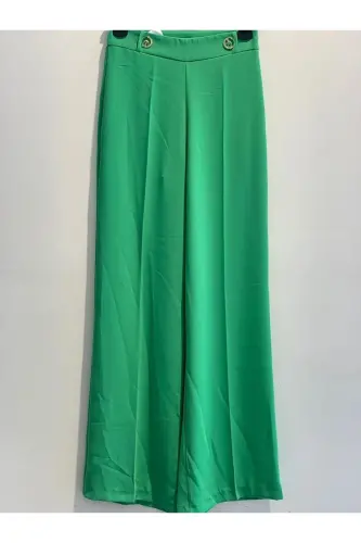 Women's Crepe Pants-BURGUNDY - 4