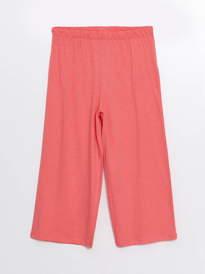 Women's Crew Neck Plain Capri Pajama Set - 26