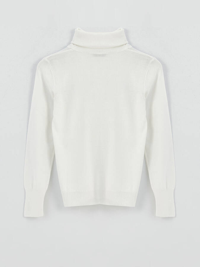 Women's Crew Neck Plain Long Sleeve Knit Sweater - 7