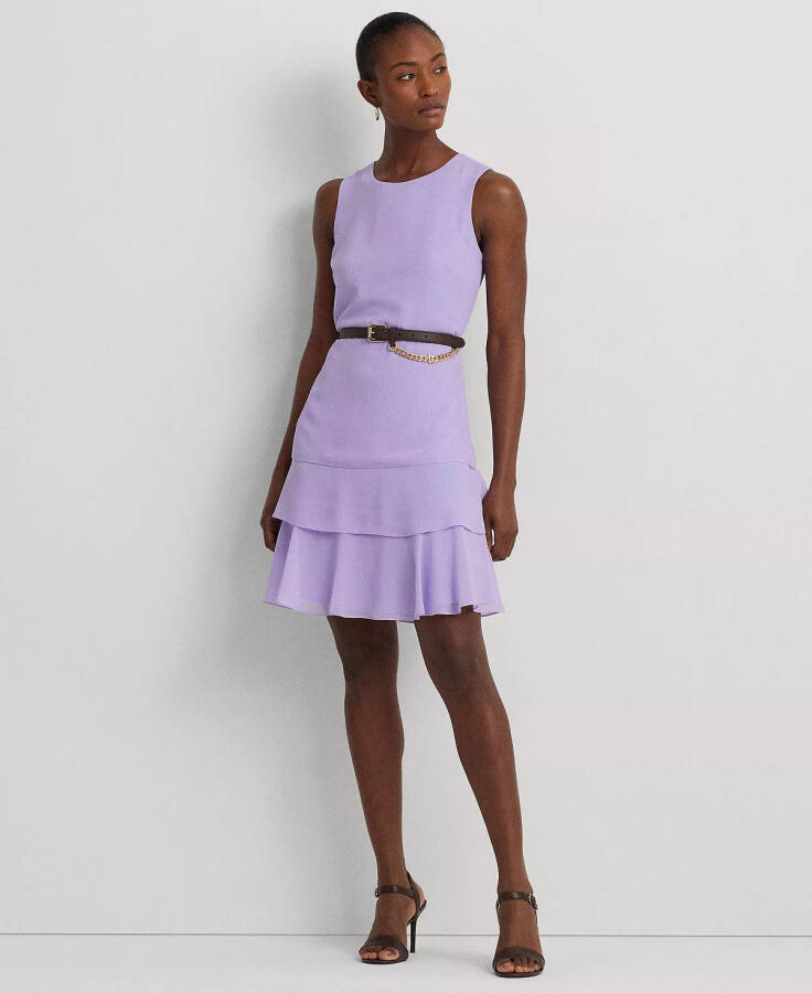 Women's Crinkle Georgette Shift Dress - Wild Lavender - 1