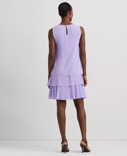 Women's Crinkle Georgette Shift Dress - Wild Lavender - 2