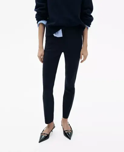 Women's Crop Skinny Pants - Dark Navy - 1
