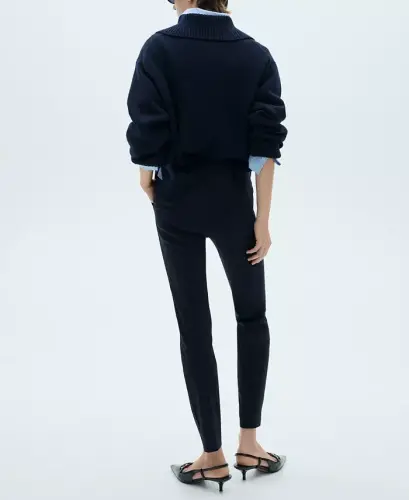 Women's Crop Skinny Pants - Dark Navy - 3