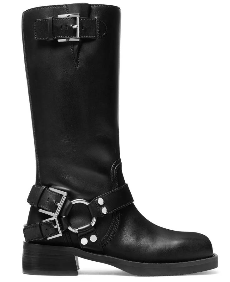 Women's Crosby Leather Moto Boots Black - 2