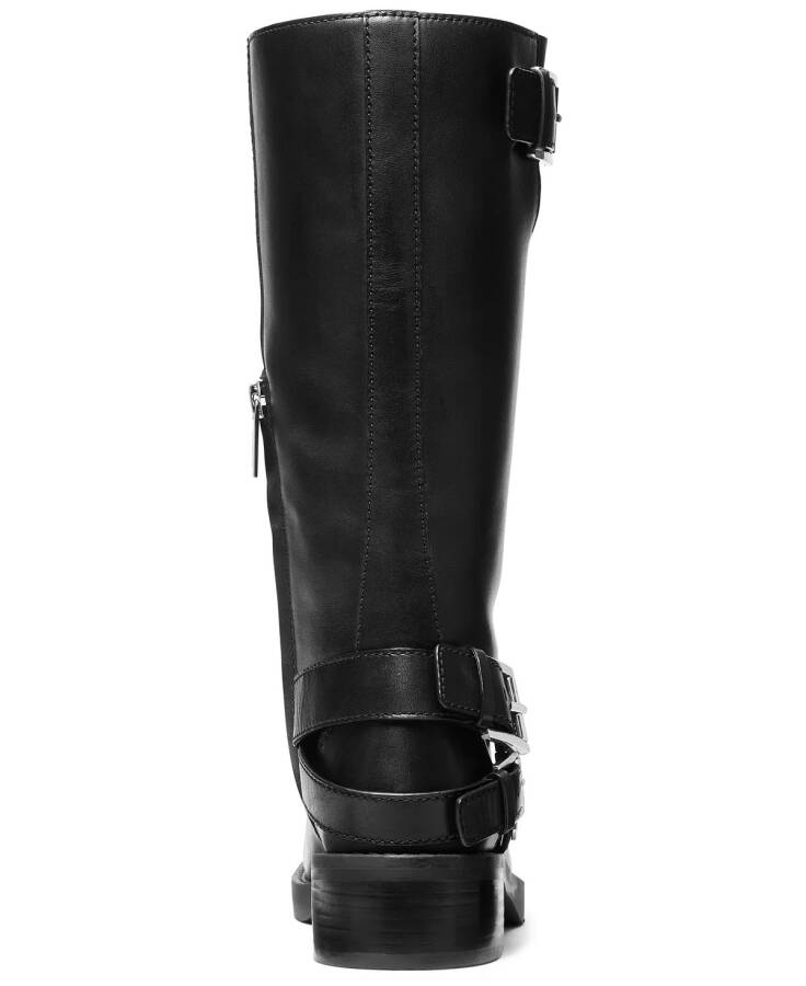 Women's Crosby Leather Moto Boots Black - 3