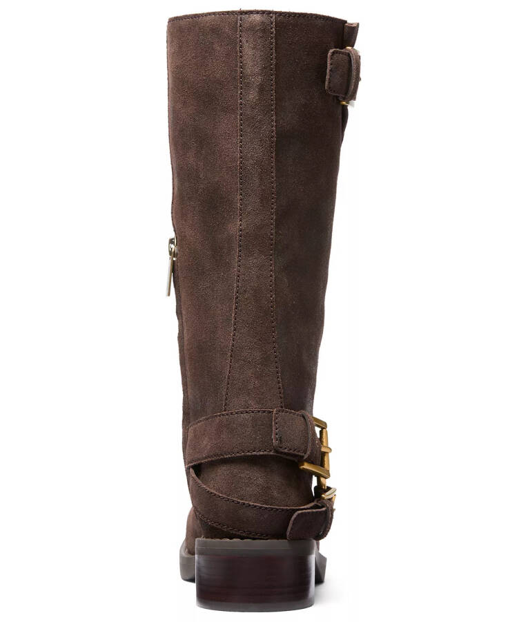 Women's Crosby Leather Moto Boots Chocolate - 3