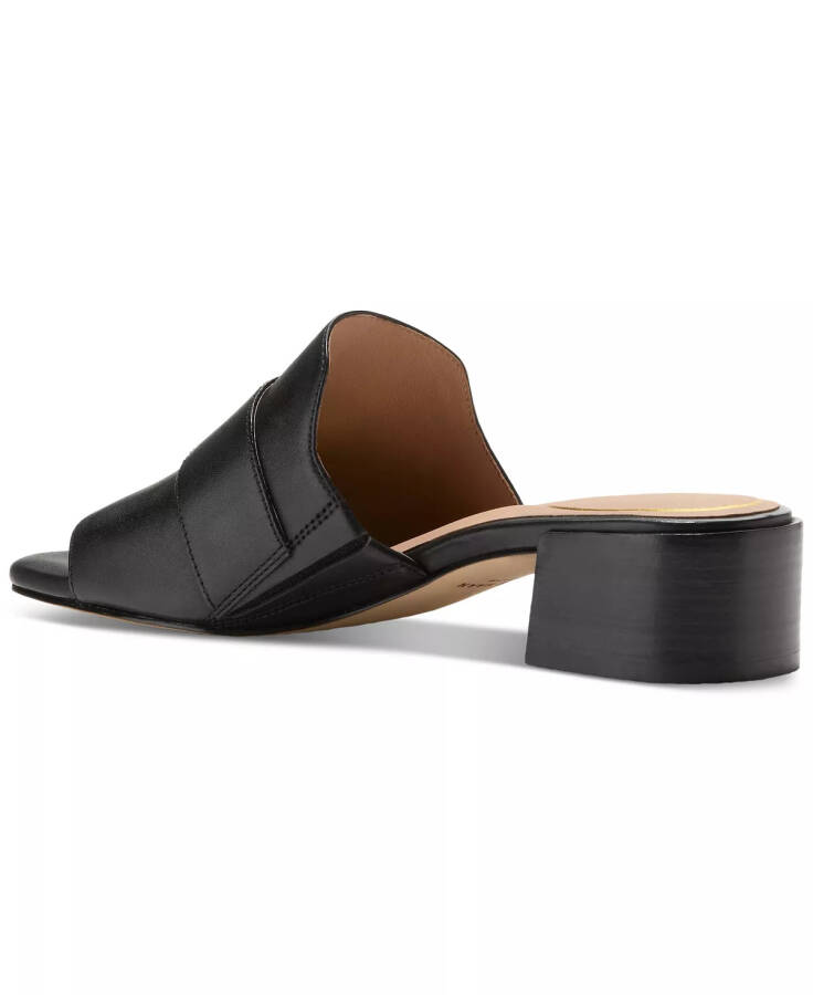 Women's Crosby Slide Dress Sandals Black Leather - 3