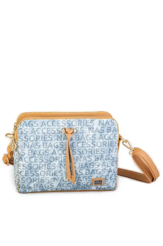 Women's Crossbody Bag - Denim Color - Denim Color - NAS BAG