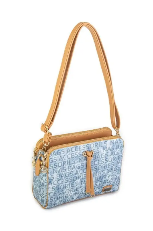 Women's Crossbody Bag - Denim Color - Denim Color - 2