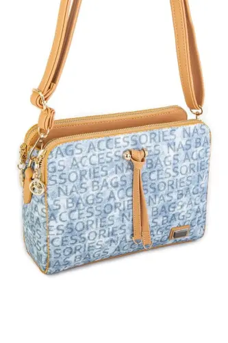 Women's Crossbody Bag - Denim Color - Denim Color - 3