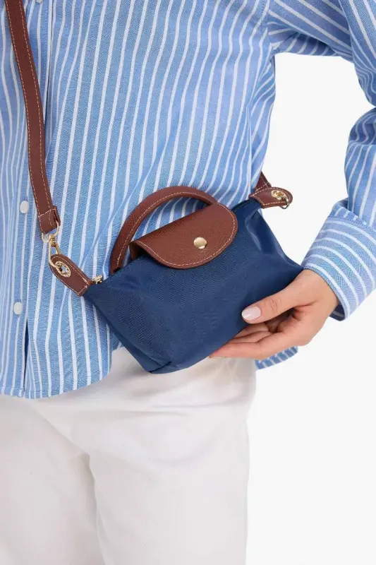 Women's Crossbody Bag - Navy Blue - 2