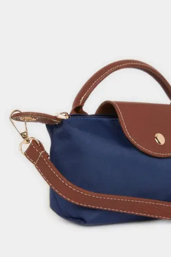Women's Crossbody Bag - Navy Blue - 5