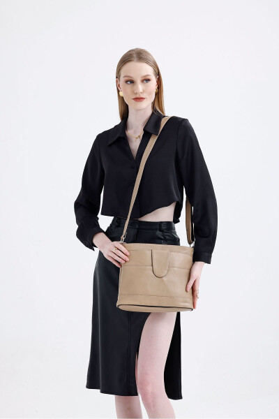 Women's Crossbody Brown Genuine Leather Crossbody Messenger Bag 