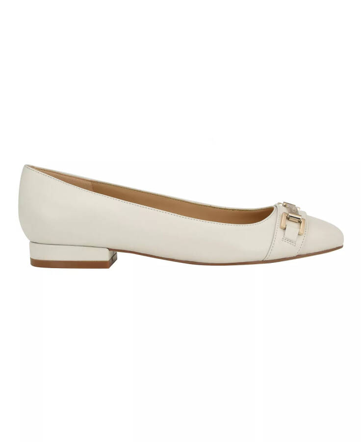 Women's Crystil Tailored Ballet Flat Ivory - Leather - 2