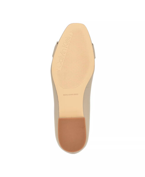 Women's Crystil Tailored Ballet Flat Taupe - Leather - 5