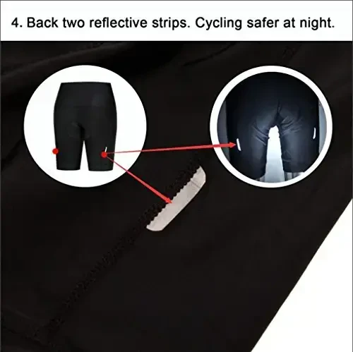 Women's Cycling Shorts MTB Bike Shorts Ladies Coolmax 4D Gel Padded Tight with Padding Bottom - 5