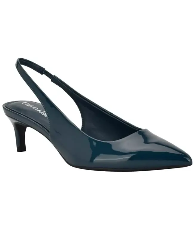 Women's Dainty Kitten Heel Slingbacks - CALVIN KLEIN