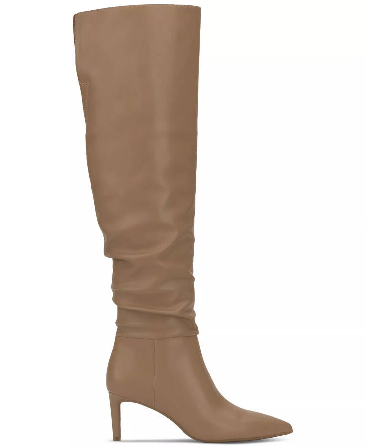 Women's Damoni Mid-Heel Over-the-Knee Boots, Created for Modazone Nude Smooth - 2