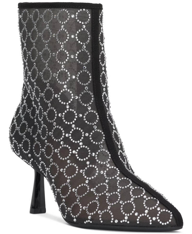 Women's Darissa Mesh Dress Booties, Created for Modazone Black Mesh Bling - 1