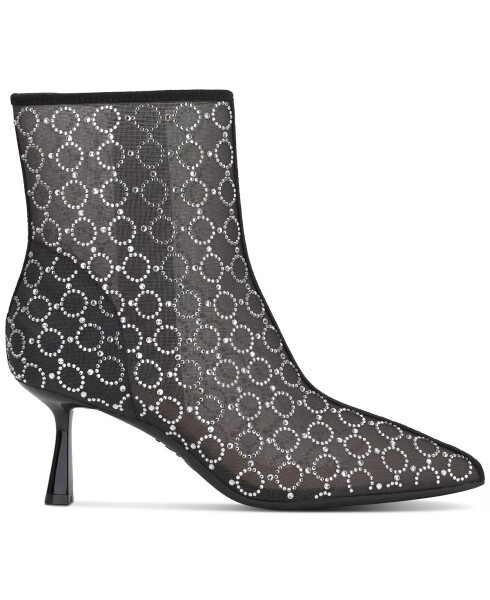 Women's Darissa Mesh Dress Booties, Created for Modazone Black Mesh Bling - 2