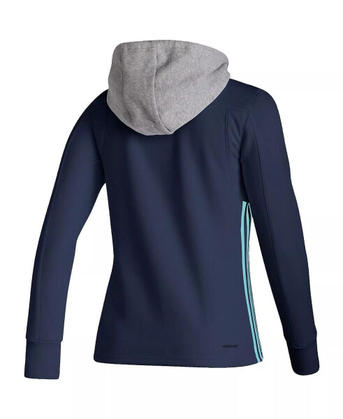 Women's Deep Sea Blue Seattle Kraken Skate Lace AEROREADY Pullover Hoodie Deep Sea Blue - 4