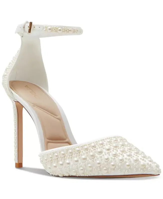 Women's Derperla Two-Piece Pearl Pumps-White Multi - ALDO