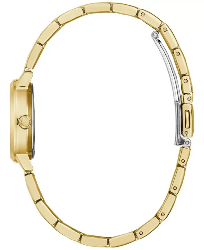 Women's Diamond-Accent Gold-Tone Stainless Steel Bracelet Watch 25mm-Gold-tone - 3