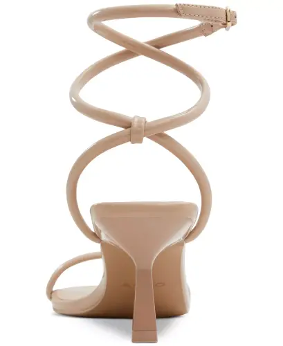 Women's Dime Strappy Ankle Wrap Dress Sandals - 3