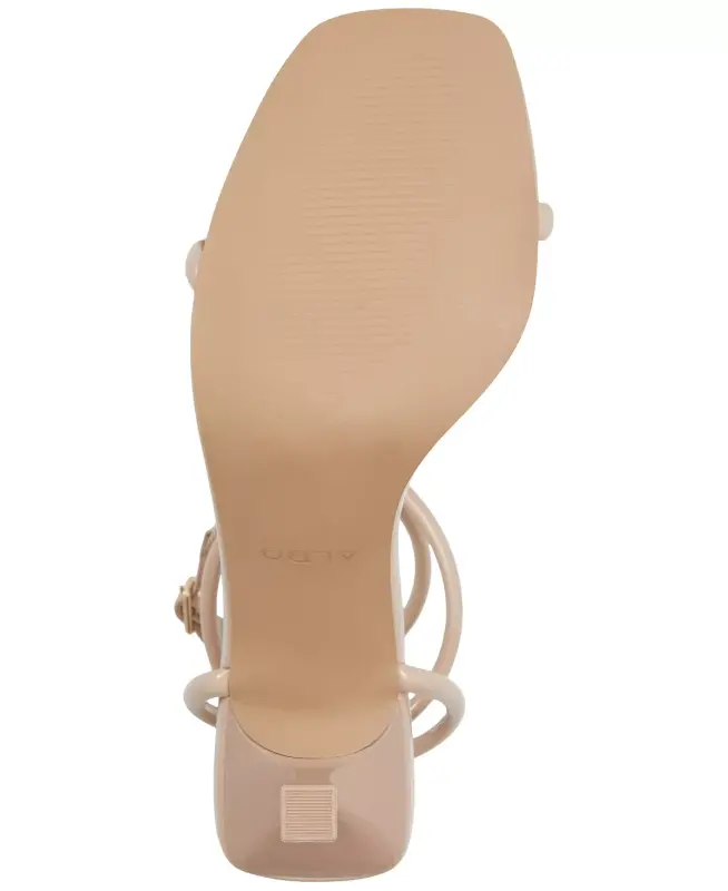 Women's Dime Strappy Ankle Wrap Dress Sandals - 5