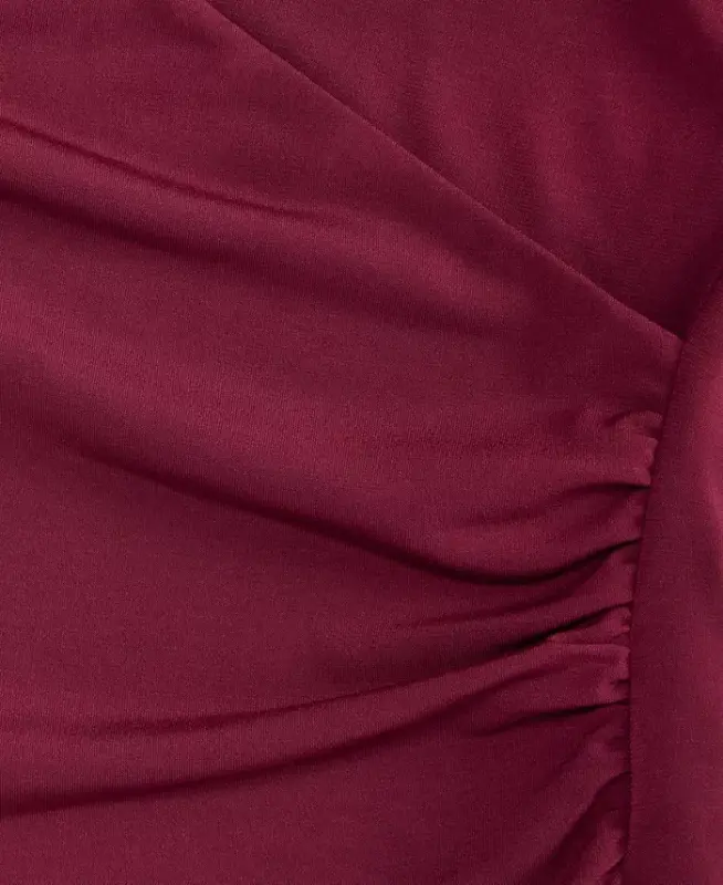 Women's Dolman-Sleeve Top, Exclusively at Modazone - New Maroon - 4