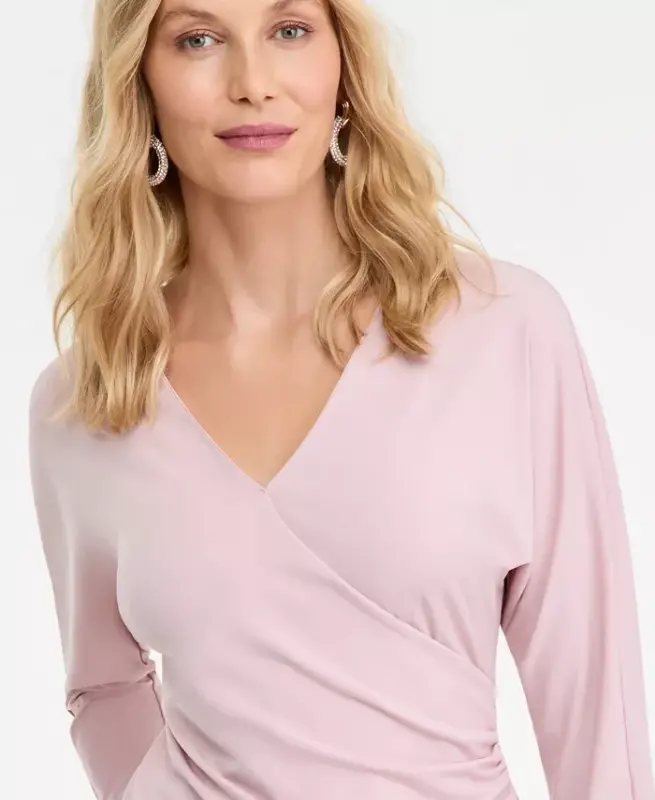 Women's Dolman-Sleeve Top, Exclusively at Modazone - Pale Mauve - 3