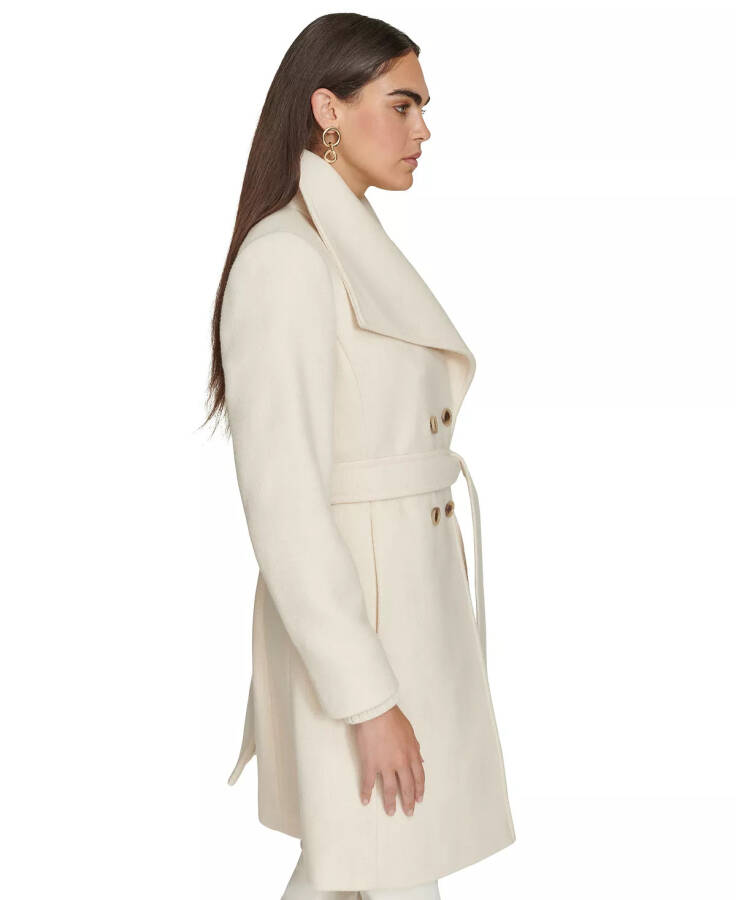 Women's Double-Breasted Belted Trench Coat Nude - 3