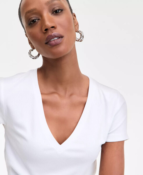 Women's Drapy Ribbed V-Neck Top, Exclusively at Modazone - I.N.C. INTERNATIONAL CONCEPTS (1)